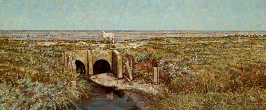 'Een schaap over de dam'