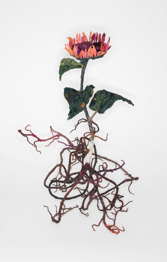 Anne Carnein Untitled fabric, thread, wire