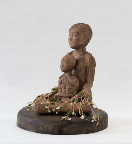 Lon Buttstedt We are nature Brons, garen, hout 