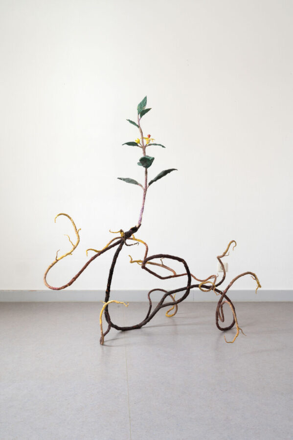 Anne Carnein Serenade 1 fabric, thread, wire